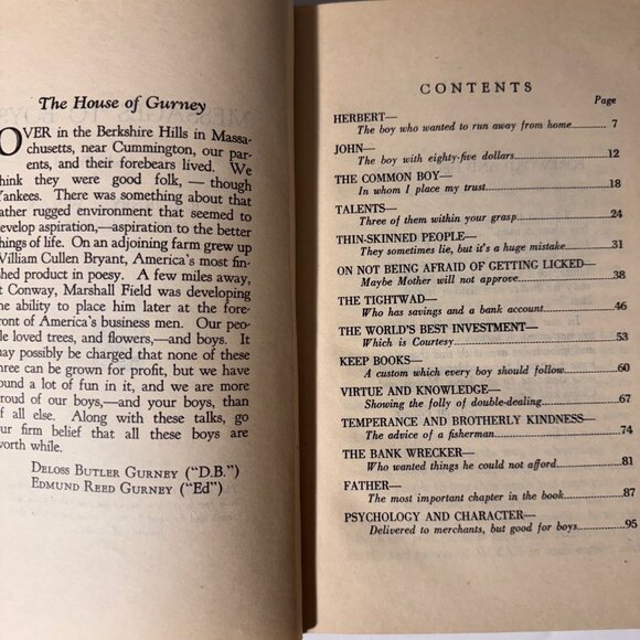 Vintage 1929 Book "Messages To Boys" Radio Friend By E.R. Gurney Morality HC Vtg - Picture 3 of 16